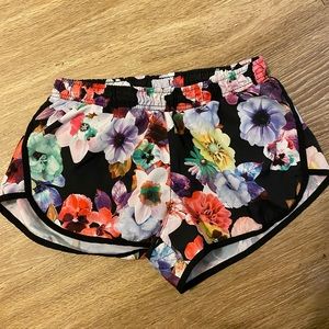 floral athletic shorts